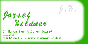 jozsef wildner business card